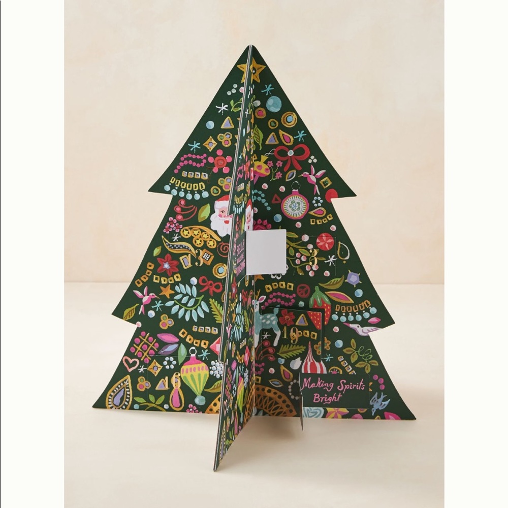 NWT Anthropologie Advent Calendar Tree